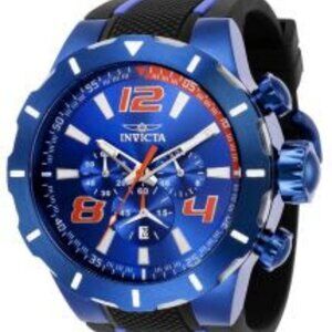 Invicta Men's  S1 Rally Blue case / red numerals , 51mm new w/orig. box / tags